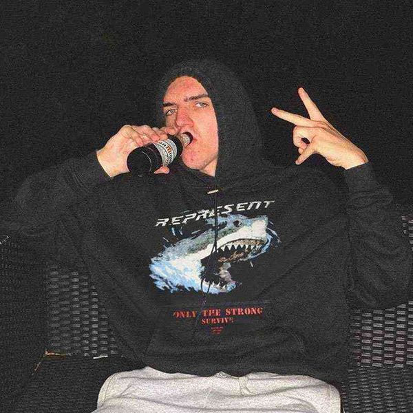 shark present hooded sweater washed and made old high street tide br loose casual couple men's women's hoodie, Black
shark present hooded sweater washed and made old high street tide br loose casual couple men's women's hoodie, Black