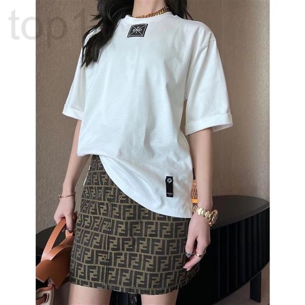 women's t-shirt designer chaopai 22 spring and summer new short sleeve t-shirt alphanumeric rubber brand neckline jacquard ribbon women, White
women's t-shirt designer chaopai 22 spring and summer new short sleeve t-shirt alphanumeric rubber brand neckline jacquard ribbon women, White
