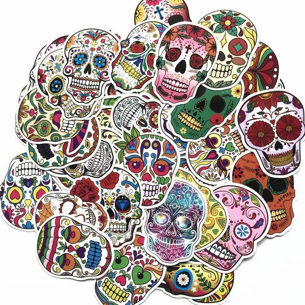colorful skull stickers for car phone skateboard snowboard lapluggage fridge bicycle pvc waterproof decal halloween home sticker
colorful skull stickers for car phone skateboard snowboard lapluggage fridge bicycle pvc waterproof decal halloween home sticker
