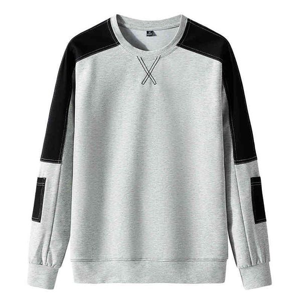 men's trend of sweater 2022 spring and autumn new loose round neck versatile long sleeve casual pullover splicing wear, Black
men's trend of sweater 2022 spring and autumn new loose round neck versatile long sleeve casual pullover splicing wear, Black