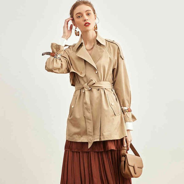 women's trench coats spring festival does not close windbreaker women's small slim long and short british jacket, Tan;black
women's trench coats spring festival does not close windbreaker women's small slim long and short british jacket, Tan;black
