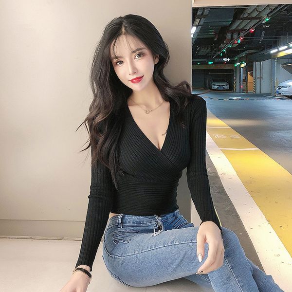spring v neck women sweater t shirt knitted long sleeve thread bottoming slim sweaters pullover jumper soft warm 220714, White
spring v neck women sweater t shirt knitted long sleeve thread bottoming slim sweaters pullover jumper soft warm 220714, White