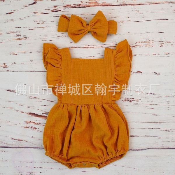 selling children's clothing, baby girl's romper, ruffled short-sleeved girl's rompers, Blue
selling children's clothing, baby girl's romper, ruffled short-sleeved girl's rompers, Blue