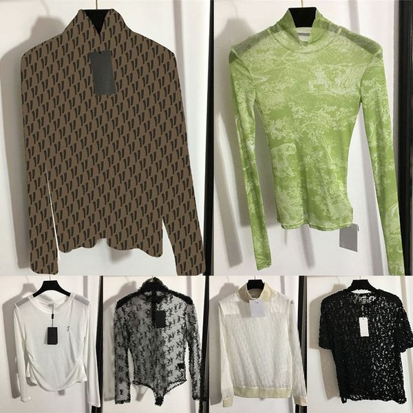 fashion luxury ladies bottoming shirt designer t shirts mesh breathable tshirt pullover, White
fashion luxury ladies bottoming shirt designer t shirts mesh breathable tshirt pullover, White