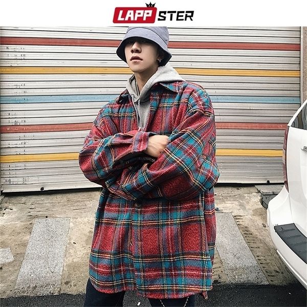 lappster men streetwear plaid wool coats mens harajuku vintage korean style jackets coats male hip hop jackets windbreaker 201222, Black
lappster men streetwear plaid wool coats mens harajuku vintage korean style jackets coats male hip hop jackets windbreaker 201222, Black