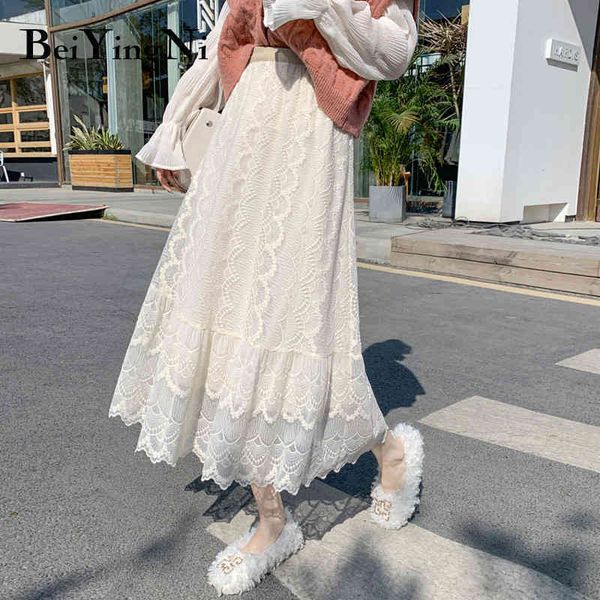 fashion midi womens skirt hollow out lace korean casual a line simple long elegant street ol faldas mujer 210427, Black
fashion midi womens skirt hollow out lace korean casual a line simple long elegant street ol faldas mujer 210427, Black
