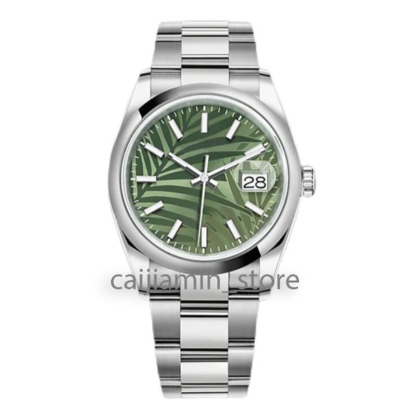 mens mechanical watch 36/41mm green face oyster stainless steel strap roman numerals automatic calendar watches, Slivery;brown
mens mechanical watch 36/41mm green face oyster stainless steel strap roman numerals automatic calendar watches, Slivery;brown