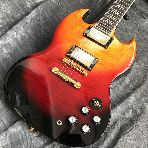 chinese electric guitar g 400 flame maple sunburst color gold hardware high quality
chinese electric guitar g 400 flame maple sunburst color gold hardware high quality
