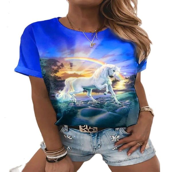 animal horse print t-shirt womens round neck short-sleeved retro clothes casual urban top, White
animal horse print t-shirt womens round neck short-sleeved retro clothes casual urban top, White