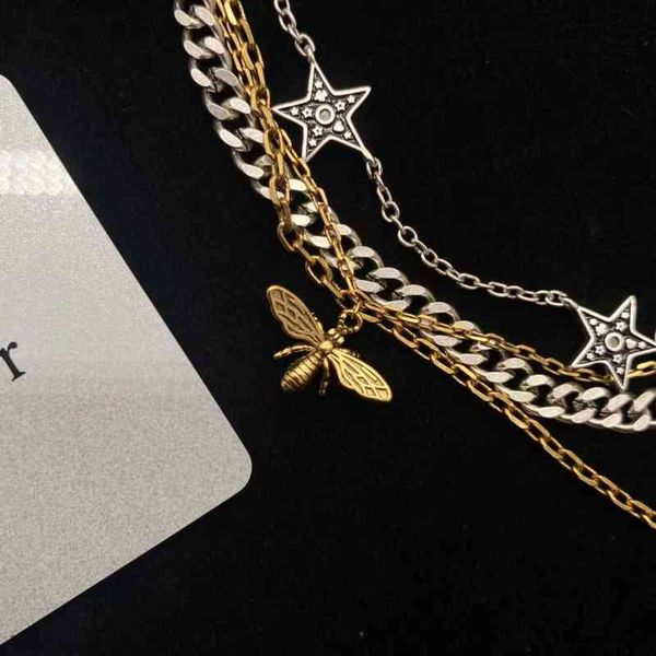 2022 new multi-layer sky star necklace old trend style jewelry us design jewelry, Black
2022 new multi-layer sky star necklace old trend style jewelry us design jewelry, Black