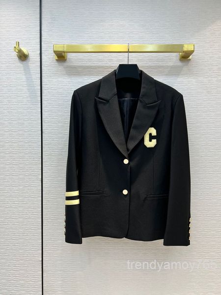 women's suits & blazers college style suit coat temperament british letter c embroidery loose casual spring and autumn high end, White;black
women's suits & blazers college style suit coat temperament british letter c embroidery loose casual spring and autumn high end, White;black