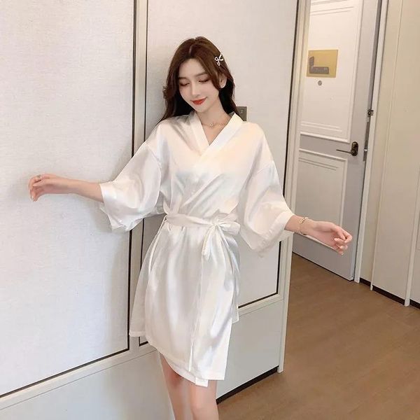 robe light robes for womens sleepwear coverage pajama summer solid color bathrobes silk loose korean version night dress women, Black;red
robe light robes for womens sleepwear coverage pajama summer solid color bathrobes silk loose korean version night dress women, Black;red