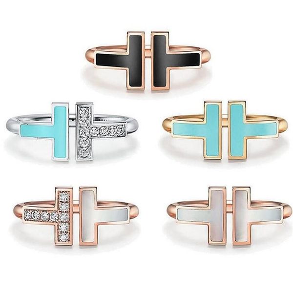fashion designer t letter 925 silver alloy open band rings brand classic mother-of-pearl double t ring for women wedding party jew261w, Golden;silver
fashion designer t letter 925 silver alloy open band rings brand classic mother-of-pearl double t ring for women wedding party jew261w, Golden;silver