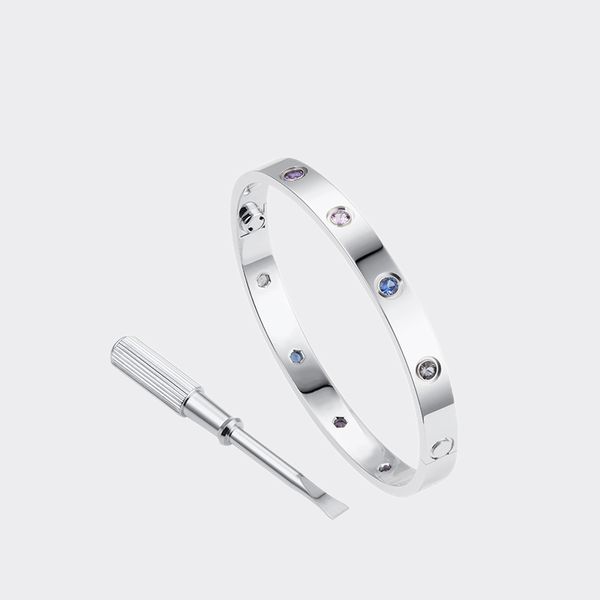 love screw bracelet designer bangle colored diamond bracelets designers jewelry titanium steel gold-plated never fade not allergic gold/silv, Black
love screw bracelet designer bangle colored diamond bracelets designers jewelry titanium steel gold-plated never fade not allergic gold/silv, Black