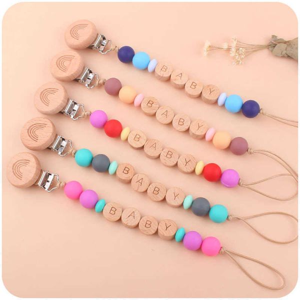 new baby products cartoon beech rainbow clip can soothe baby pacifier chain with diy name to prevent chain falling off
new baby products cartoon beech rainbow clip can soothe baby pacifier chain with diy name to prevent chain falling off