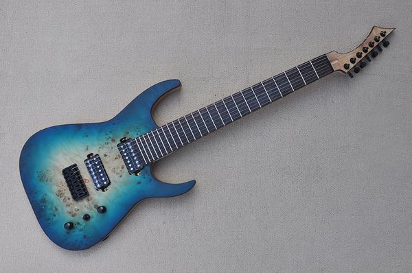 factory custom blue burst 7 strings electric guitar with ash body burl maple veneer black hardware rosewood fretboard can be customized 
factory custom blue burst 7 strings electric guitar with ash body burl maple veneer black hardware rosewood fretboard can be customized