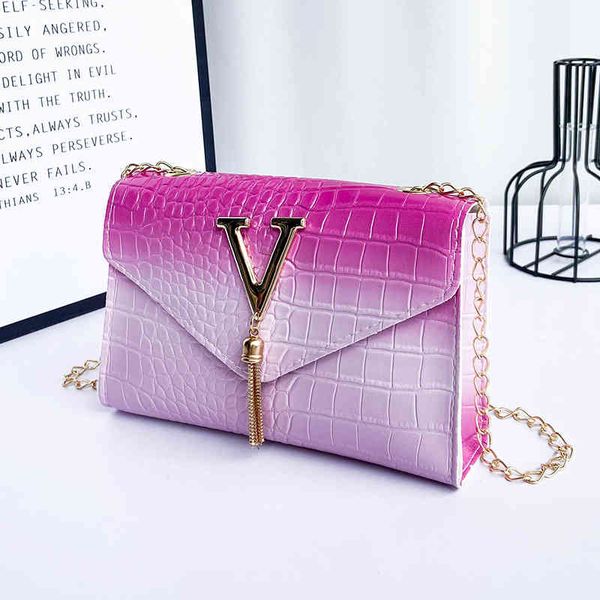 small square fashion tassel shoulder women crossbody gradual color chain leather female crocodile pattern bags
small square fashion tassel shoulder women crossbody gradual color chain leather female crocodile pattern bags