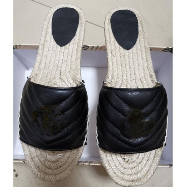 brand women luxury espadrille slippers designer lady sandals wave leather double mental letter cord platform rubber sole flat slide sandal 6, Black
brand women luxury espadrille slippers designer lady sandals wave leather double mental letter cord platform rubber sole flat slide sandal 6, Black