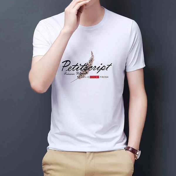 ice silk short sleeve t-shirt summer korean youth 2022 new round neck printed tide brand men's t-shirt, Black;brown
ice silk short sleeve t-shirt summer korean youth 2022 new round neck printed tide brand men's t-shirt, Black;brown