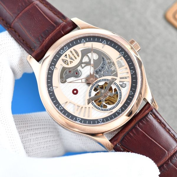 classic men watches mechanical movement watch 43mm fashion business wristwatches montre de luxe gift for men, Slivery;brown
classic men watches mechanical movement watch 43mm fashion business wristwatches montre de luxe gift for men, Slivery;brown