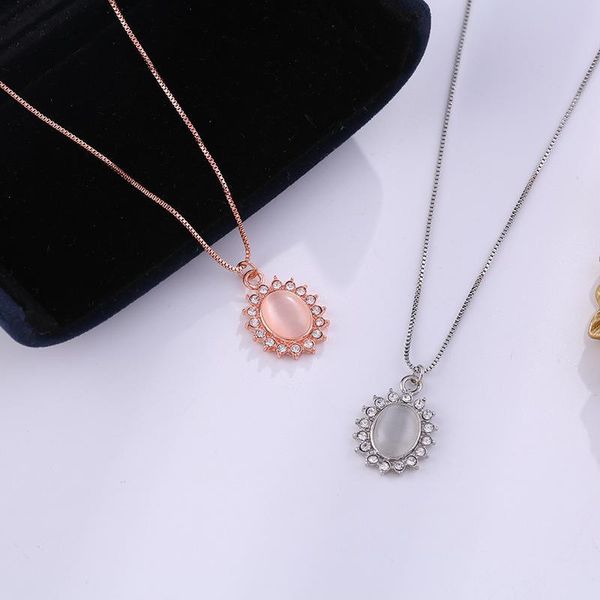 pendant necklaces classic oval crystal zircon women necklace trend charm casual party jewelry gift, Silver
pendant necklaces classic oval crystal zircon women necklace trend charm casual party jewelry gift, Silver