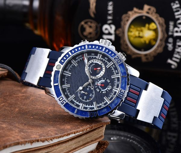 2022 men luxury watches six stitches all the dials work mens quartz watch brand rubber strap chronograph clock fashion mens accessories dive, Slivery;brown
2022 men luxury watches six stitches all the dials work mens quartz watch brand rubber strap chronograph clock fashion mens accessories dive, Slivery;brown