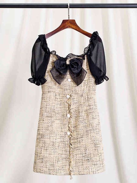 casual dresses special clearance small fragrance chest bow tweed dress square neck bubble sleeve court style open back fungus, Black;gray
casual dresses special clearance small fragrance chest bow tweed dress square neck bubble sleeve court style open back fungus, Black;gray