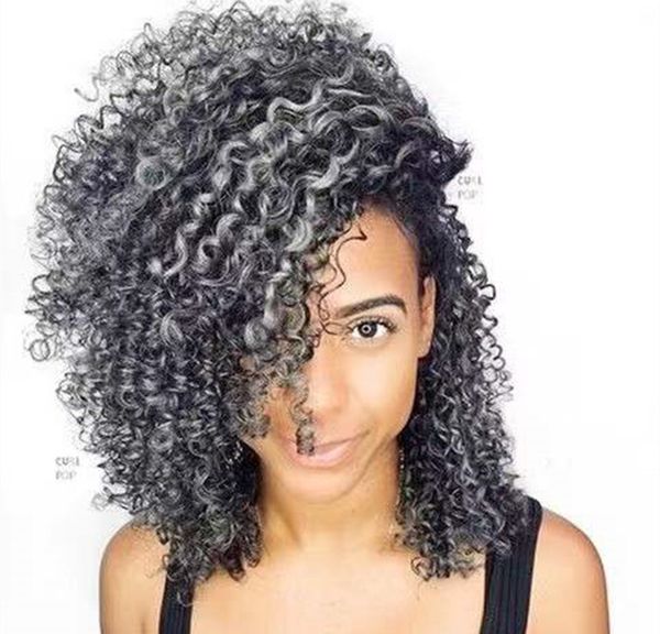 est shades and highlights for gray silver ponytail puff bun updo gray kinky curly hair extension with drawstring clip in young women extenti, Black
est shades and highlights for gray silver ponytail puff bun updo gray kinky curly hair extension with drawstring clip in young women extenti, Black