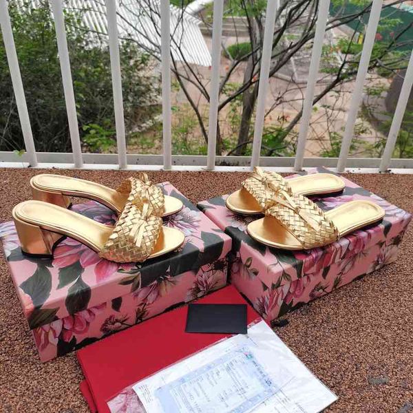 women's leather woven slippers summer shoes high-heeled open slippers slides, Black
women's leather woven slippers summer shoes high-heeled open slippers slides, Black
