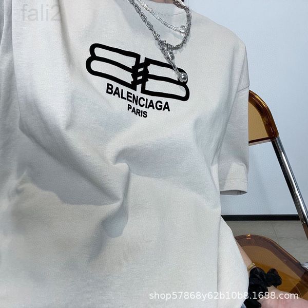 women's t-shirt designer chaopai 22ss spring and summer new personalized three-dimensional foaming letter woven velvet printed short sl, White
women's t-shirt designer chaopai 22ss spring and summer new personalized three-dimensional foaming letter woven velvet printed short sl, White