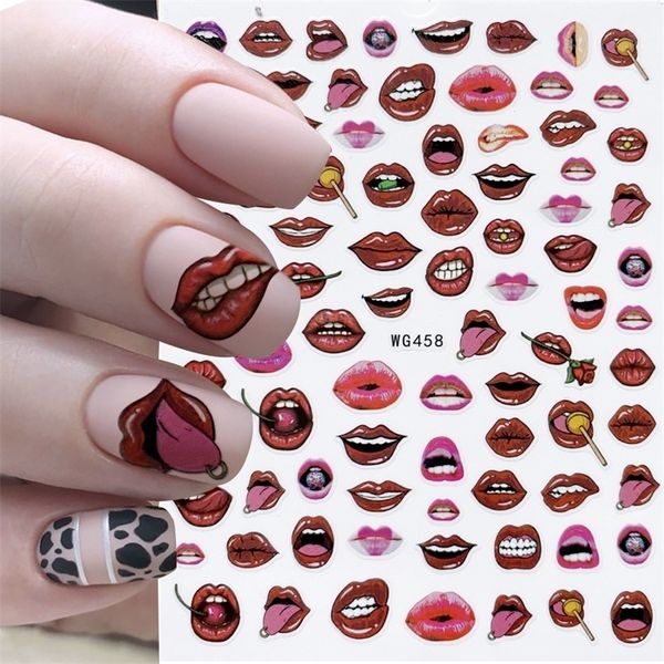 1pcs red lips 3d nail art sticker nails decoration artificial flowers for decoration paper christmas gift year 220711, Black
1pcs red lips 3d nail art sticker nails decoration artificial flowers for decoration paper christmas gift year 220711, Black