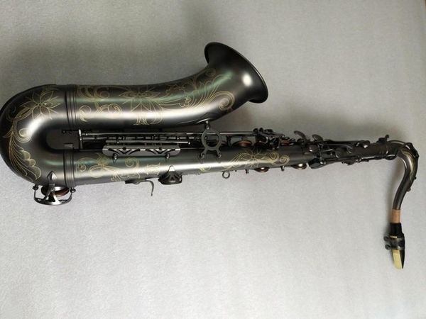 all black nickel tenor saxophone bb musical instrument tenor sax professional mouthpiece with case accessories 
all black nickel tenor saxophone bb musical instrument tenor sax professional mouthpiece with case accessories