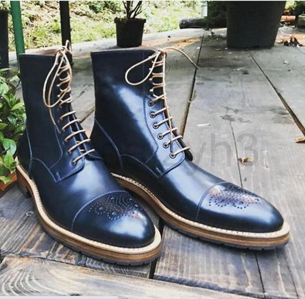 boots designer men's boot high blue leather men u lace up low heel round toe fashion hairdresser, Black
boots designer men's boot high blue leather men u lace up low heel round toe fashion hairdresser, Black