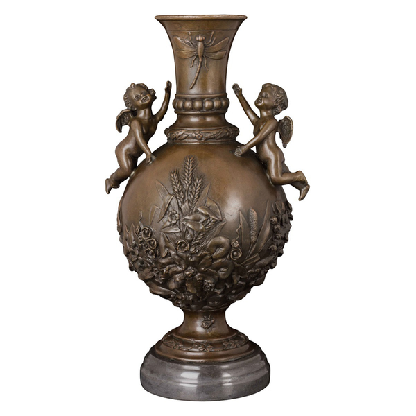 bronze angels vase statue sculpture european western classical figurine art living room cabinet decor, Silver
bronze angels vase statue sculpture european western classical figurine art living room cabinet decor, Silver