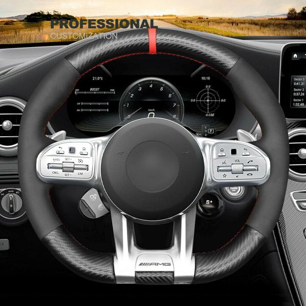 smooth carbon fiber pu leather car steering wheel cover for benz w177 c190 w205
smooth carbon fiber pu leather car steering wheel cover for benz w177 c190 w205