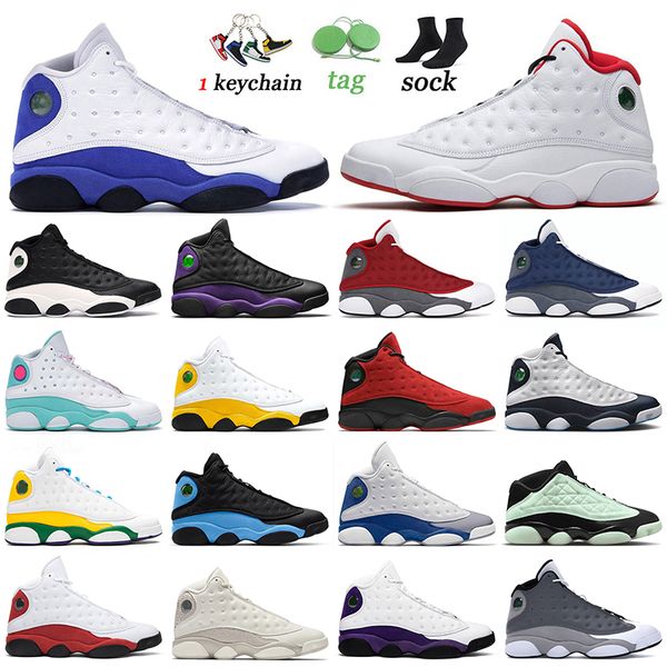 jumpman 13s 13 basketball shoes mens women hyper royal history of flight reverse he got game court purple red flint obsidian playground snea, White;red
