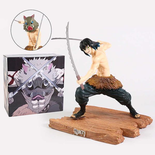 huiya01 22cm hashibira inosuke anime demon slayer kimetsu no yaiba pvc figure hand-made model ornaments exchanged 2 heads g0911
huiya01 22cm hashibira inosuke anime demon slayer kimetsu no yaiba pvc figure hand-made model ornaments exchanged 2 heads g0911