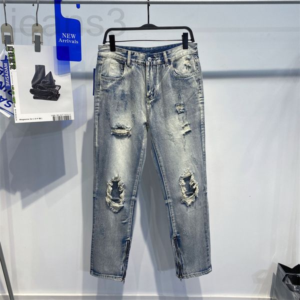 men's jeans designer jeans with holes in sprg and summer korean slim fit trend men's feet knees b2bjd620 02ve, Blue
men's jeans designer jeans with holes in sprg and summer korean slim fit trend men's feet knees b2bjd620 02ve, Blue