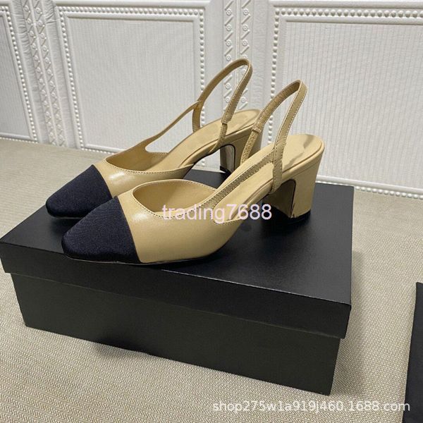 sandals spring summer small fragrant wind baotou sals women's thick heel pointed single shoes color matching space fashion leisure, Black
sandals spring summer small fragrant wind baotou sals women's thick heel pointed single shoes color matching space fashion leisure, Black