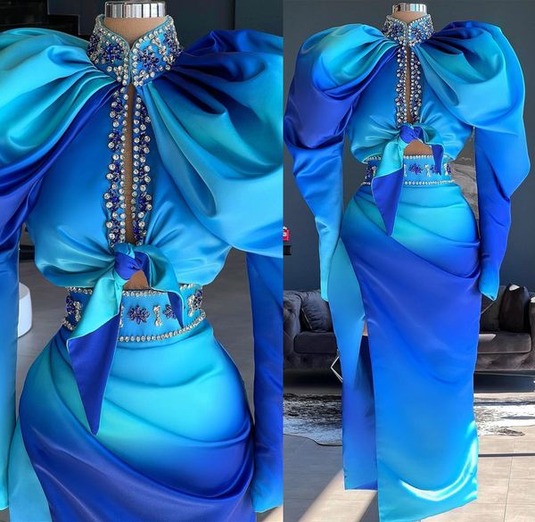 2022 plus size arabic aso ebi stylish blue sheath prom dresses beaded crystals evening formal party second reception birthday engagement gow, Black
2022 plus size arabic aso ebi stylish blue sheath prom dresses beaded crystals evening formal party second reception birthday engagement gow, Black
