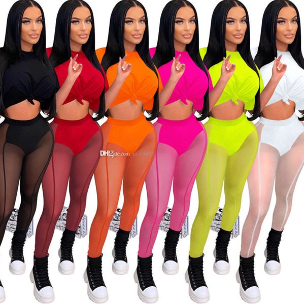 summer two piece pants mesh set tracksuits for women 2 piece short sleeve t shirt see through leggings fashion outfits, White
summer two piece pants mesh set tracksuits for women 2 piece short sleeve t shirt see through leggings fashion outfits, White
