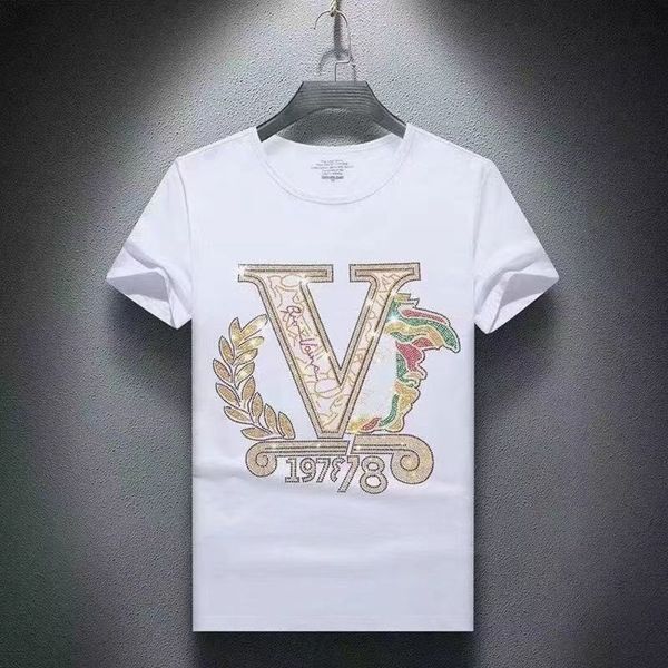 designer lvs fashion brands t shirt high street hip hop europe and america summer diamond printing mens womans lovers round neck large loose, White;black
designer lvs fashion brands t shirt high street hip hop europe and america summer diamond printing mens womans lovers round neck large loose, White;black