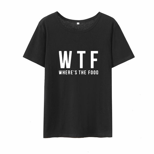 wtf where the food funny women o-neck short sleeve cotton tee shirt femme black white casual t shirts for top
wtf where the food funny women o-neck short sleeve cotton tee shirt femme black white casual t shirts for top