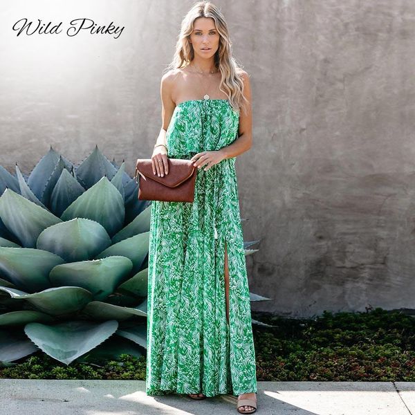 long vacation style leaves printed dress women ruffles backless split fashion summer beach vestidos, Black;gray
long vacation style leaves printed dress women ruffles backless split fashion summer beach vestidos, Black;gray
