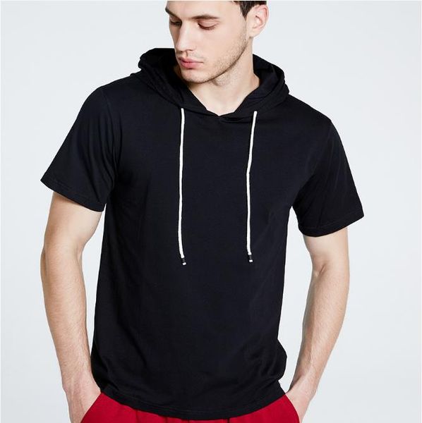 summer men tshirt casual solid loose hooded tees shirts male new sportswear hoodie short sleeve mens t-shirt clothing, White;black
summer men tshirt casual solid loose hooded tees shirts male new sportswear hoodie short sleeve mens t-shirt clothing, White;black