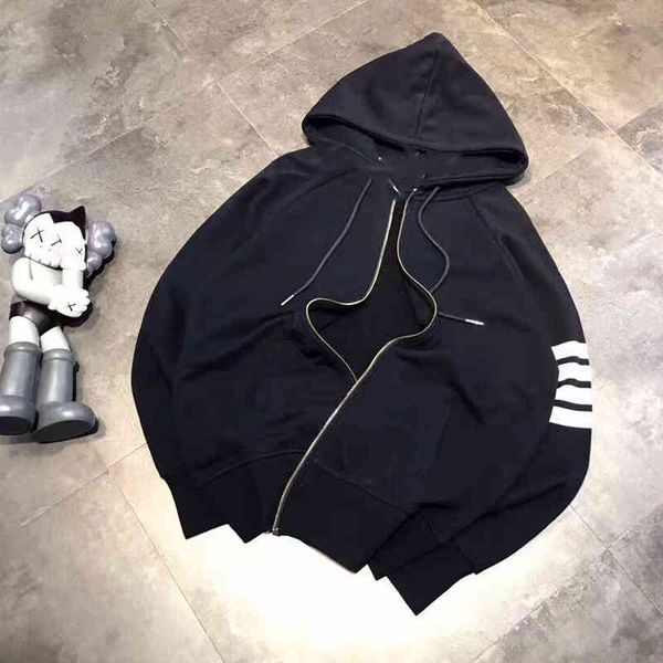 early spring new solid color couple fresh college thin age reducing hooded zipper sweater casual style, Black
early spring new solid color couple fresh college thin age reducing hooded zipper sweater casual style, Black