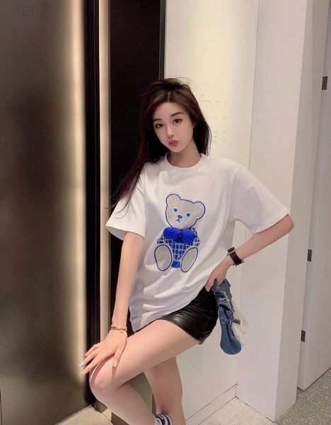 women's t-shirt designer 2022 spring new bear diamond three-dimensional bow short sleeve t-shirt women's white loose medium and lo
women's t-shirt designer 2022 spring new bear diamond three-dimensional bow short sleeve t-shirt women's white loose medium and lo