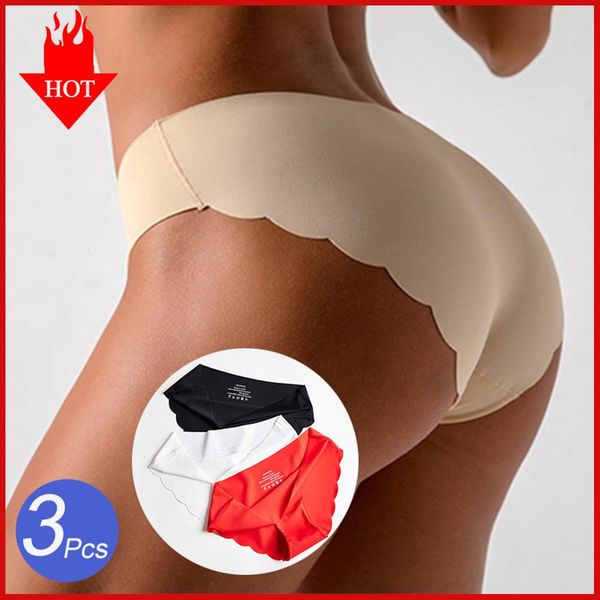 3pcs set seamless silk panties soft underwear womens lingerie low waist solid color briefs female fashion panty lady intimates, Black;pink
3pcs set seamless silk panties soft underwear womens lingerie low waist solid color briefs female fashion panty lady intimates, Black;pink