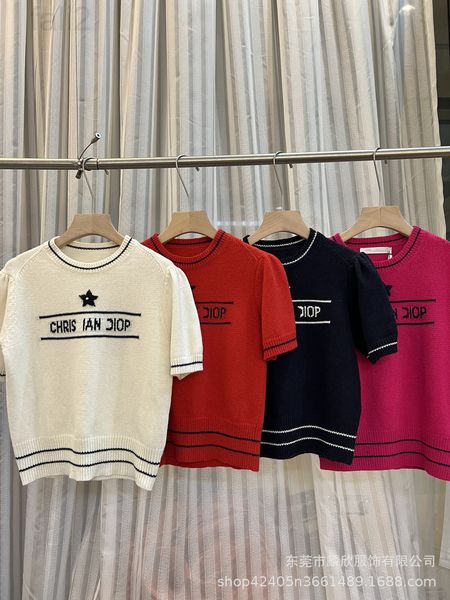 women's sweaters designer 2022 spring and summer new style foreign lucky five pointed star hand embroidered letter jacquard round neck, White;black
women's sweaters designer 2022 spring and summer new style foreign lucky five pointed star hand embroidered letter jacquard round neck, White;black
