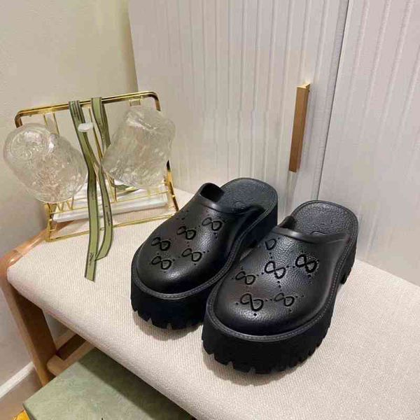 dress shoes large size g family alphabet flat slippers fashion wear baotou thick bottom hole women's 220808, Black
dress shoes large size g family alphabet flat slippers fashion wear baotou thick bottom hole women's 220808, Black